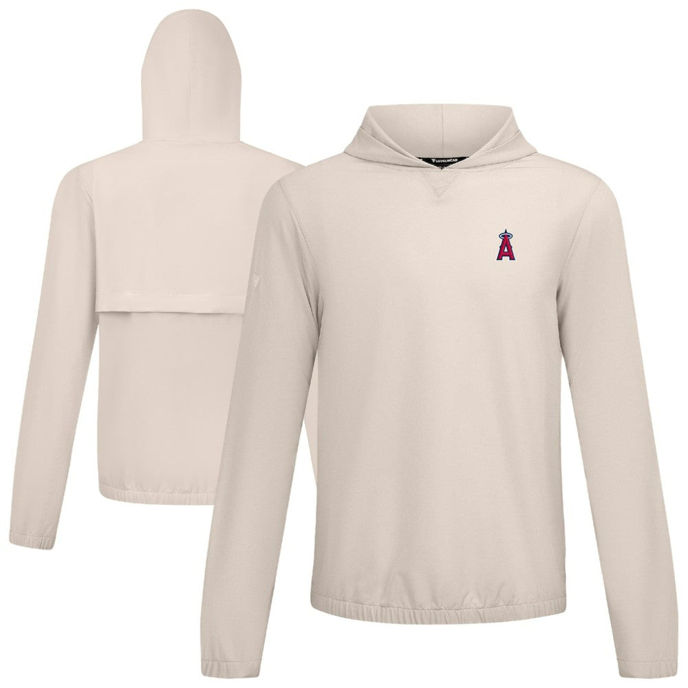 Los Angeles Angels Levelwear Action Insignia 2.0 Pullover Hoodie - Khaki Hoodies