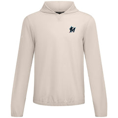 Miami Marlins Levelwear Action Insignia 2.0 Pullover Hoodie - Khaki Hoodies