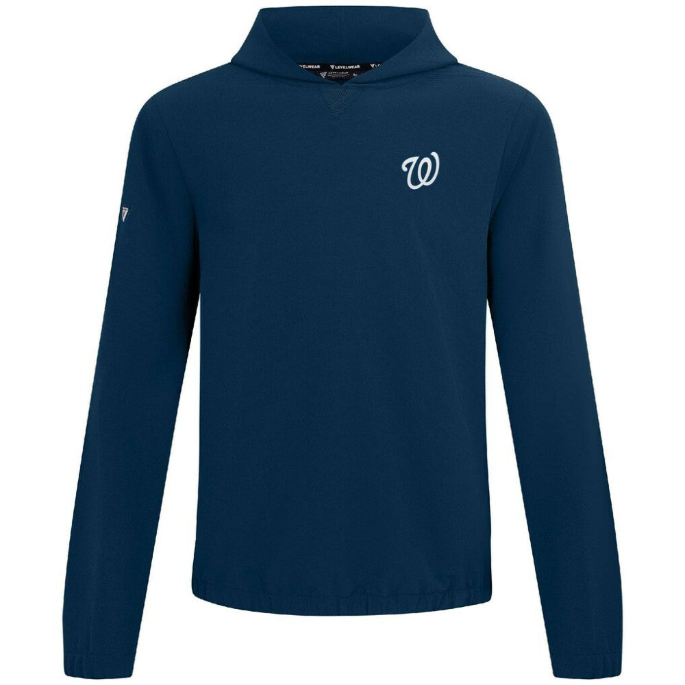 Washington Nationals Levelwear Action Insignia 2.0 Pullover Hoodie - Navy Hoodies
