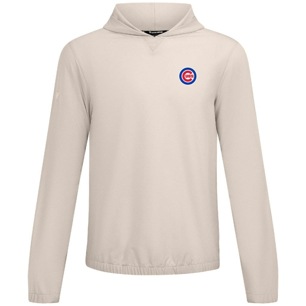 Chicago Cubs Levelwear Action Insignia 2.0 Pullover Hoodie - Khaki Hoodies