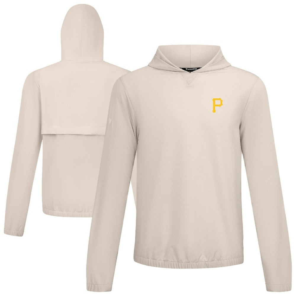Pittsburgh Pirates Levelwear Action Insignia 2.0 Pullover Hoodie - Khaki Hoodies