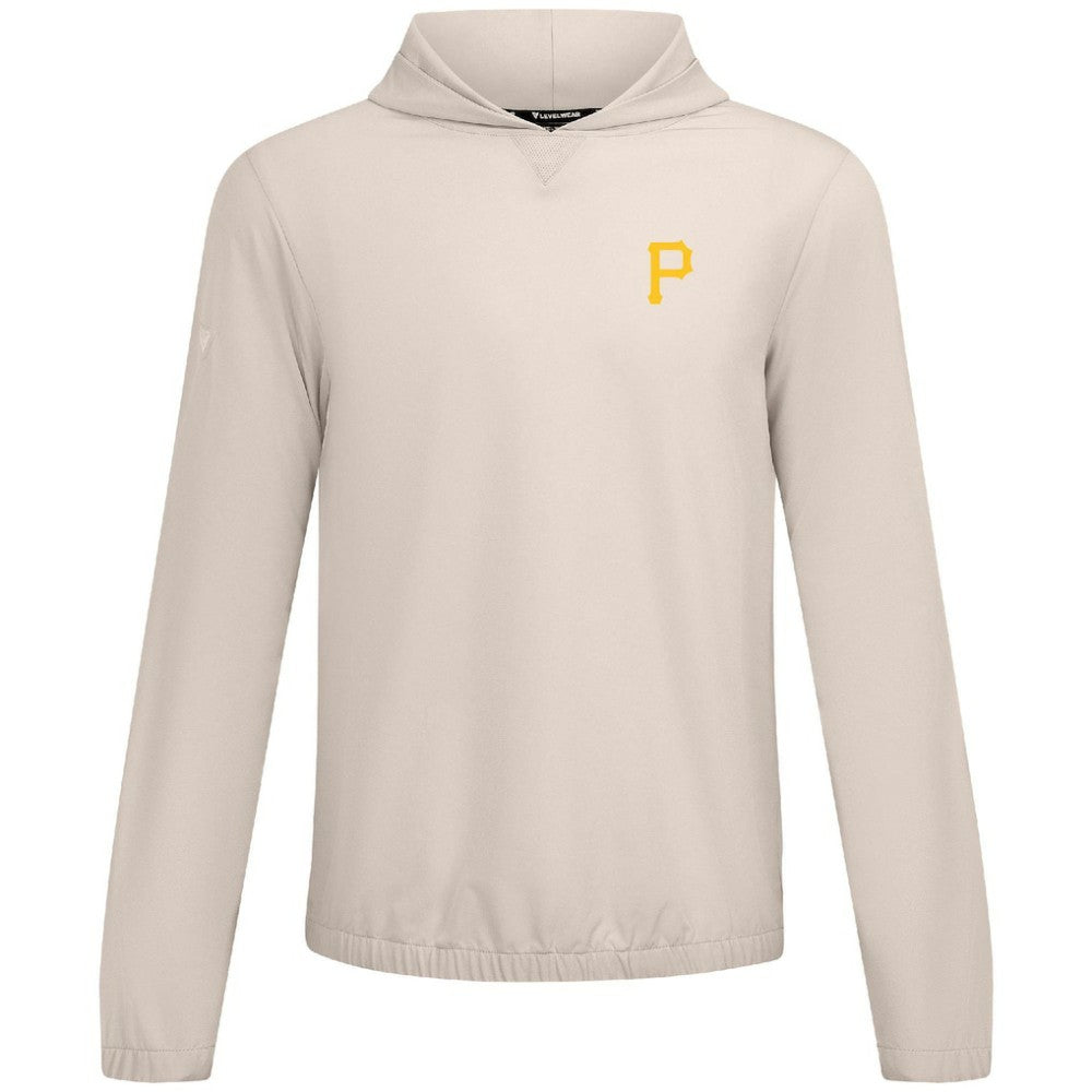 Pittsburgh Pirates Levelwear Action Insignia 2.0 Pullover Hoodie - Khaki Hoodies