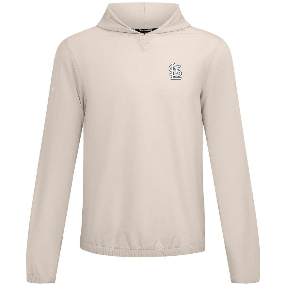 St. Louis Cardinals Levelwear Action Insignia 2.0 Pullover Hoodie - Khaki Hoodies