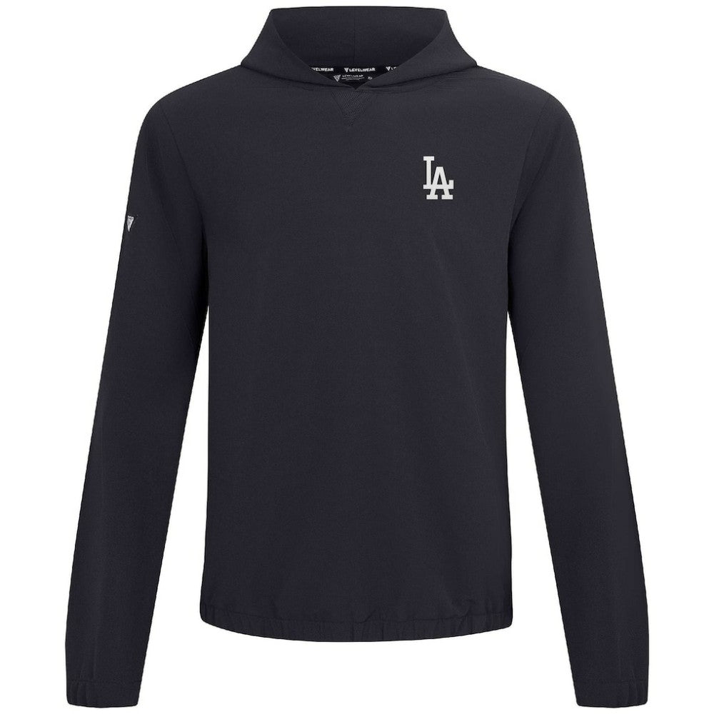 Los Angeles Dodgers Levelwear Action Insignia 2.0 Pullover Hoodie - Black Hoodies