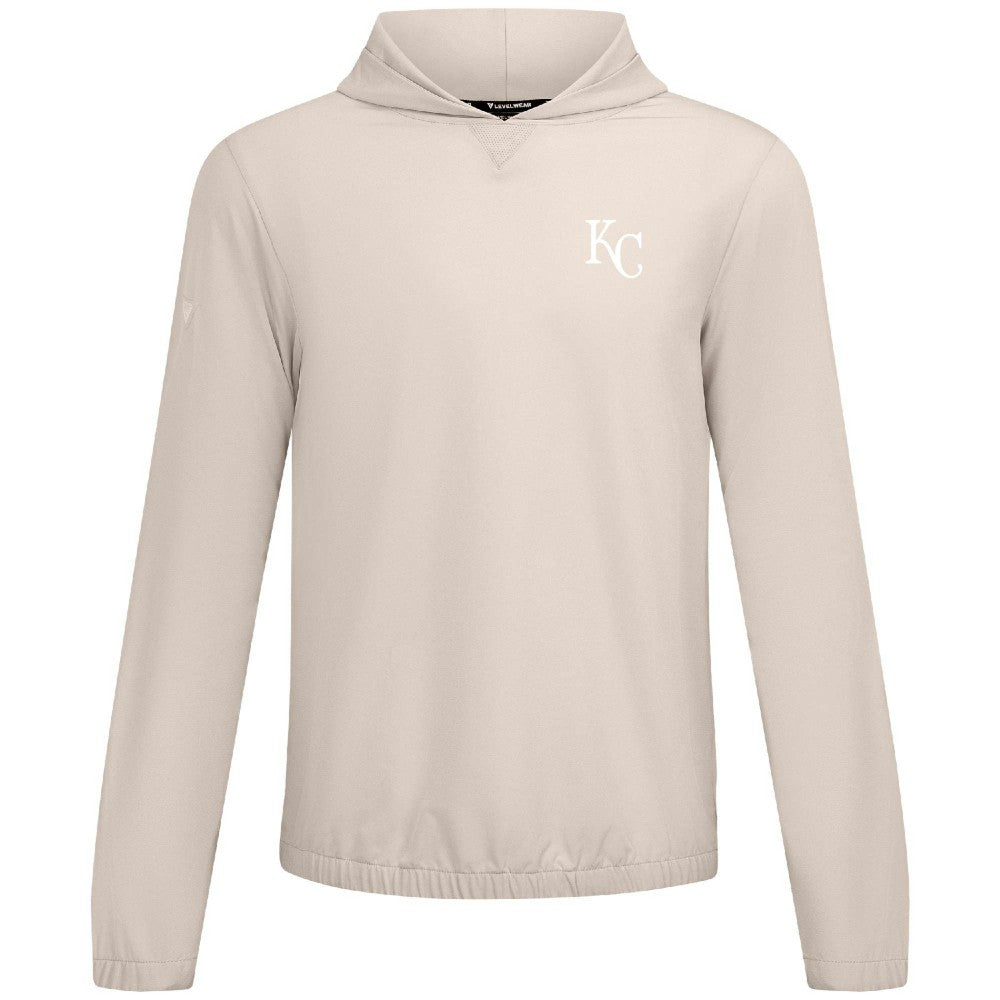 Kansas City Royals Levelwear Action Insignia 2.0 Pullover Hoodie - Khaki Hoodies
