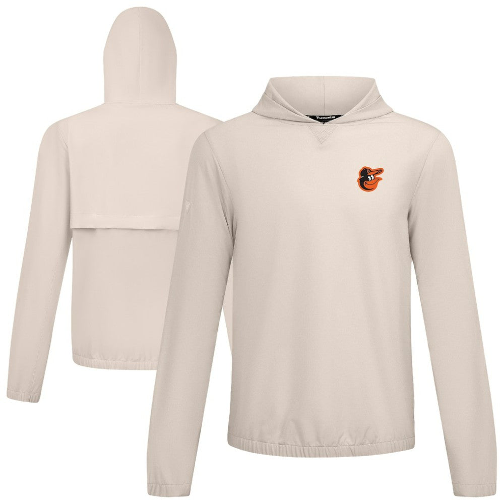 Baltimore Orioles Levelwear Action Insignia 2.0 Pullover Hoodie - Khaki Hoodies