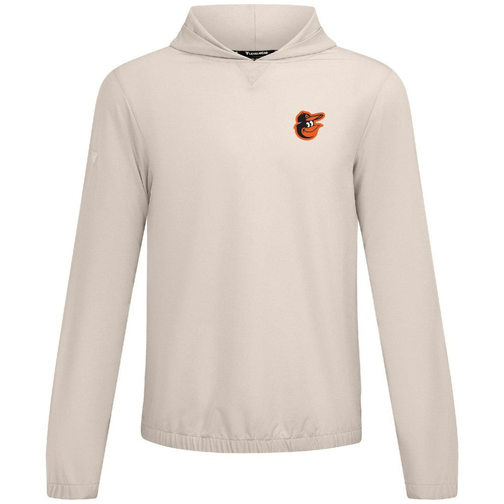 Baltimore Orioles Levelwear Action Insignia 2.0 Pullover Hoodie - Khaki Hoodies