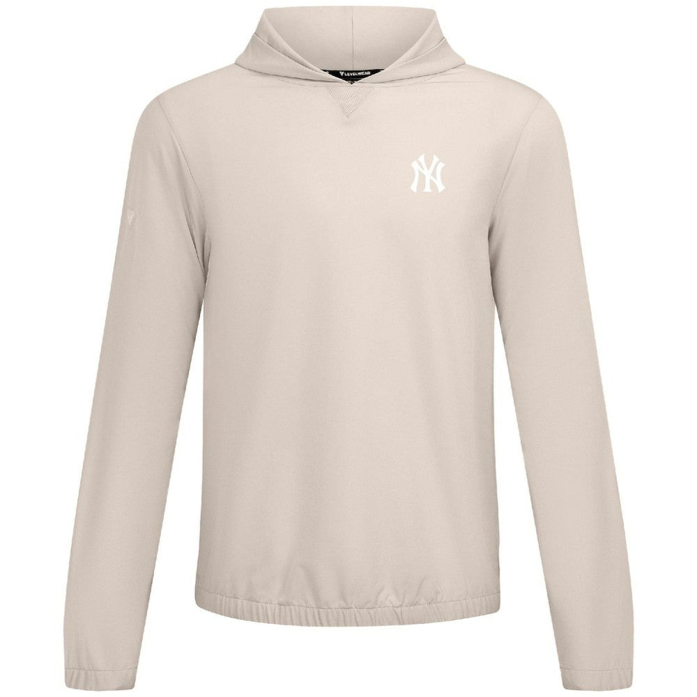 New York Yankees Levelwear Action Insignia 2.0 Pullover Hoodie - Khaki Hoodies
