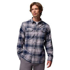 Dallas Cowboys Flare Gun Long-Sleeve Button-Up Flannel Shirt Navy