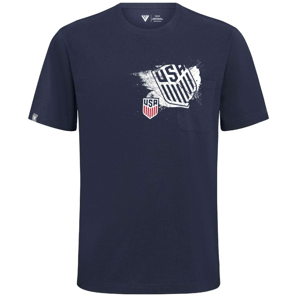 USMNT Levelwear Focal Blasted T-Shirt Navy sale