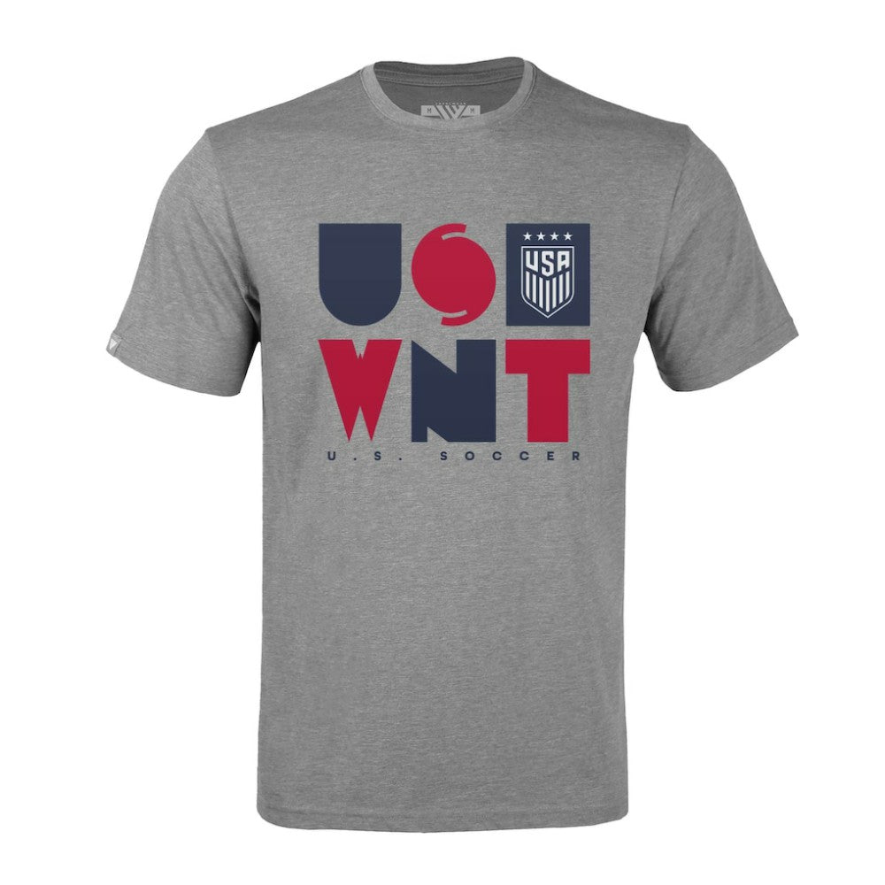 USWNT Levelwear Richmond Full On T-Shirt Gray sale