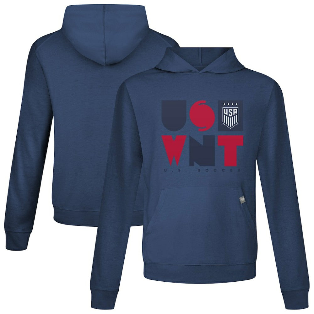 USWNT Levelwear Relay Full On Pullover Hoodie Navy shop