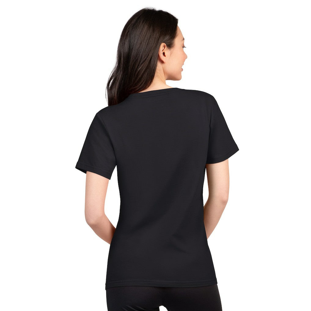 Carolina Panthers G-III 4Her by Carl Banks Women's Super-Slim Lightweight Winning Crew T-Shirt Black