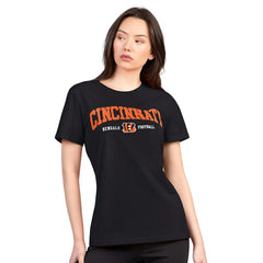 Cincinnati Bengals G-III 4Her by Carl Banks Women's Super-Slim Lightweight Winning Crew T-Shirt Black