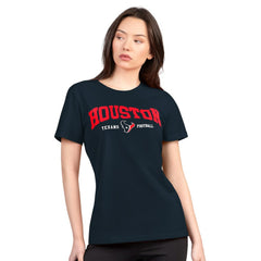 Houston Texans G-III 4Her by Carl Banks Women's Super-Slim Lightweight Winning Crew T-Shirt Navy