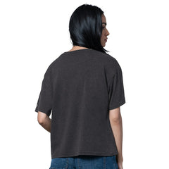 Jacksonville Jaguars Starter Women's Oversized Hall of Fame T-Shirt Heather Black