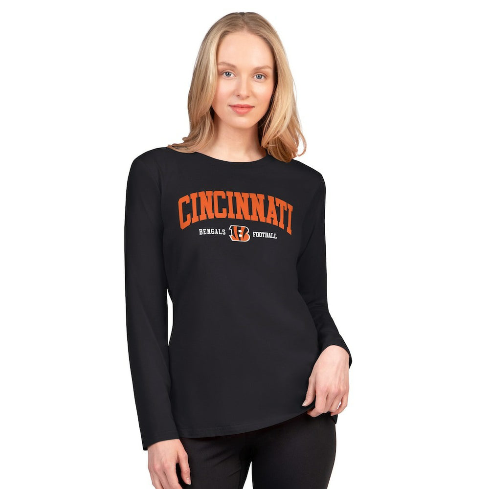 Cincinnati Bengals G-III 4Her by Carl Banks Women's Best Play Long Sleeve T-Shirt Black