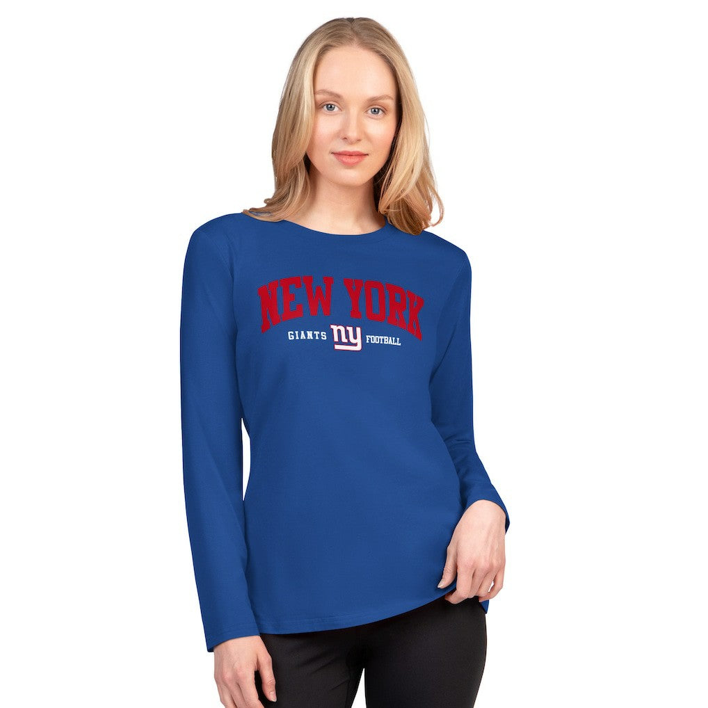 New York Giants G-III 4Her by Carl Banks Women's Best Play Long Sleeve T-Shirt Royal