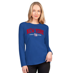 New York Giants G-III 4Her by Carl Banks Women's Best Play Long Sleeve T-Shirt Royal