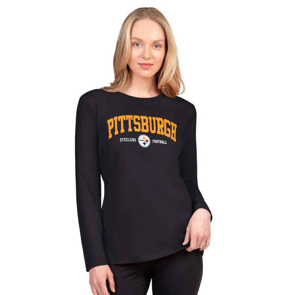 Pittsburgh Steelers G-III 4Her by Carl Banks Women's Best Play Long Sleeve T-Shirt Black