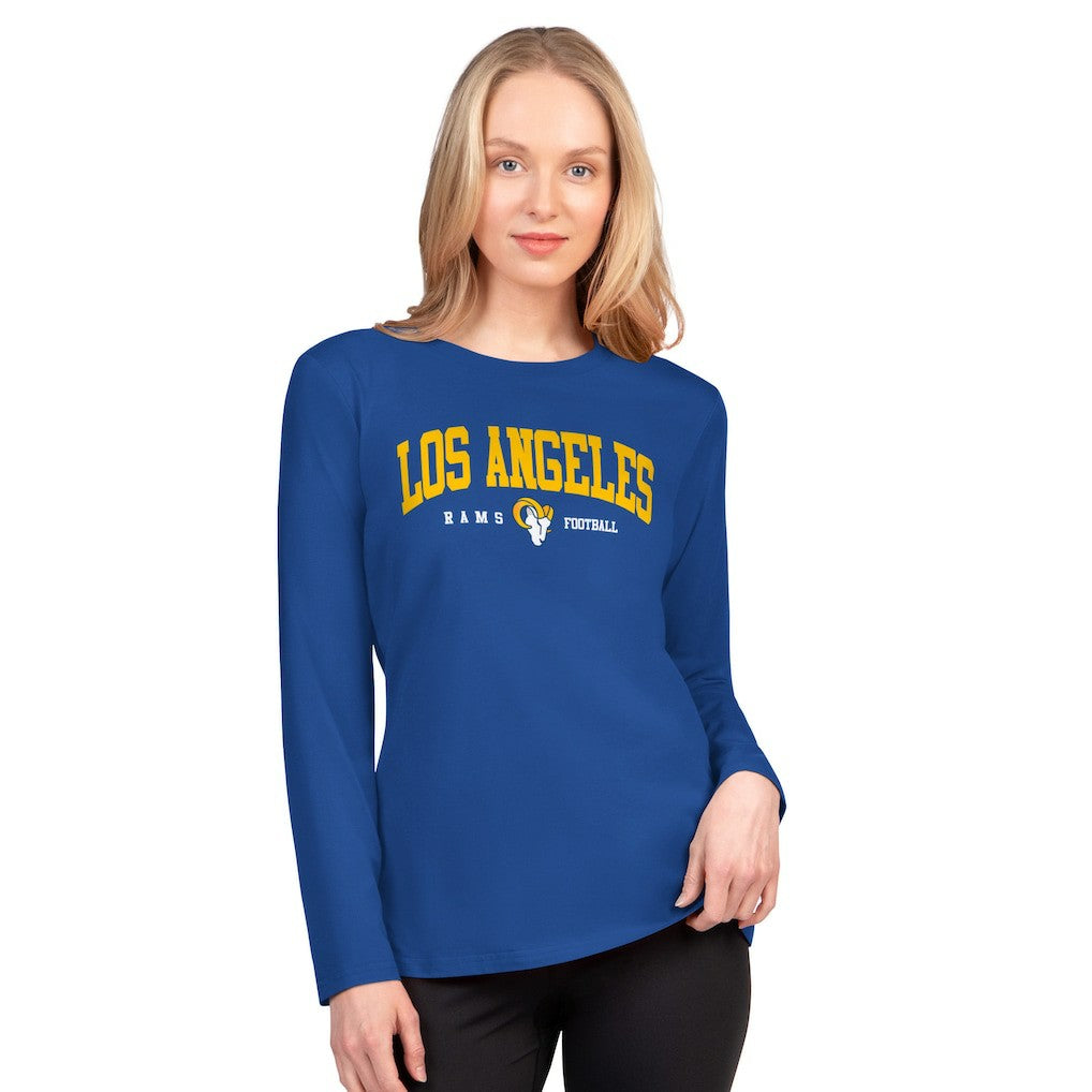 Los Angeles Rams G-III 4Her by Carl Banks Women's Best Play Long Sleeve T-Shirt Royal