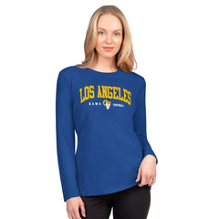 Los Angeles Rams G-III 4Her by Carl Banks Women's Best Play Long Sleeve T-Shirt Royal