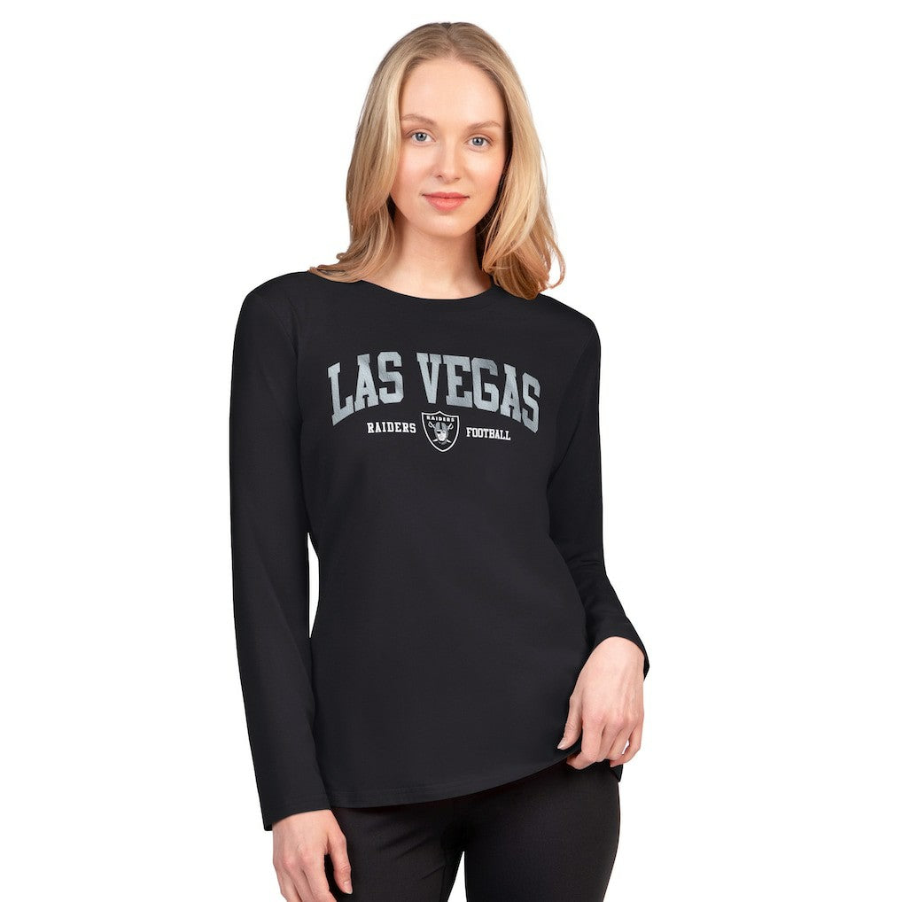 Las Vegas Raiders G-III 4Her by Carl Banks Women's Best Play Long Sleeve T-Shirt Black
