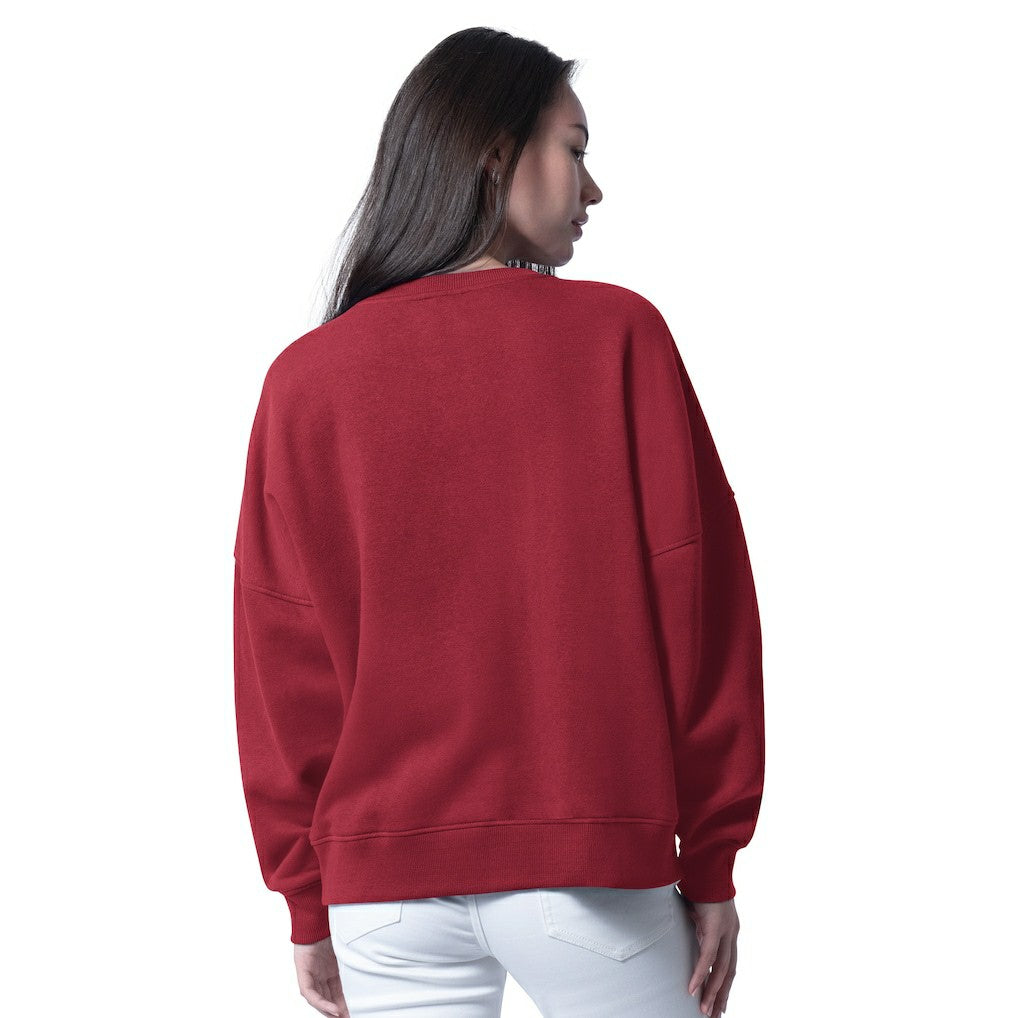 Washington Commanders G-III 4Her by Carl Banks Women's Oversized Feud Sweatshirt Burgundy