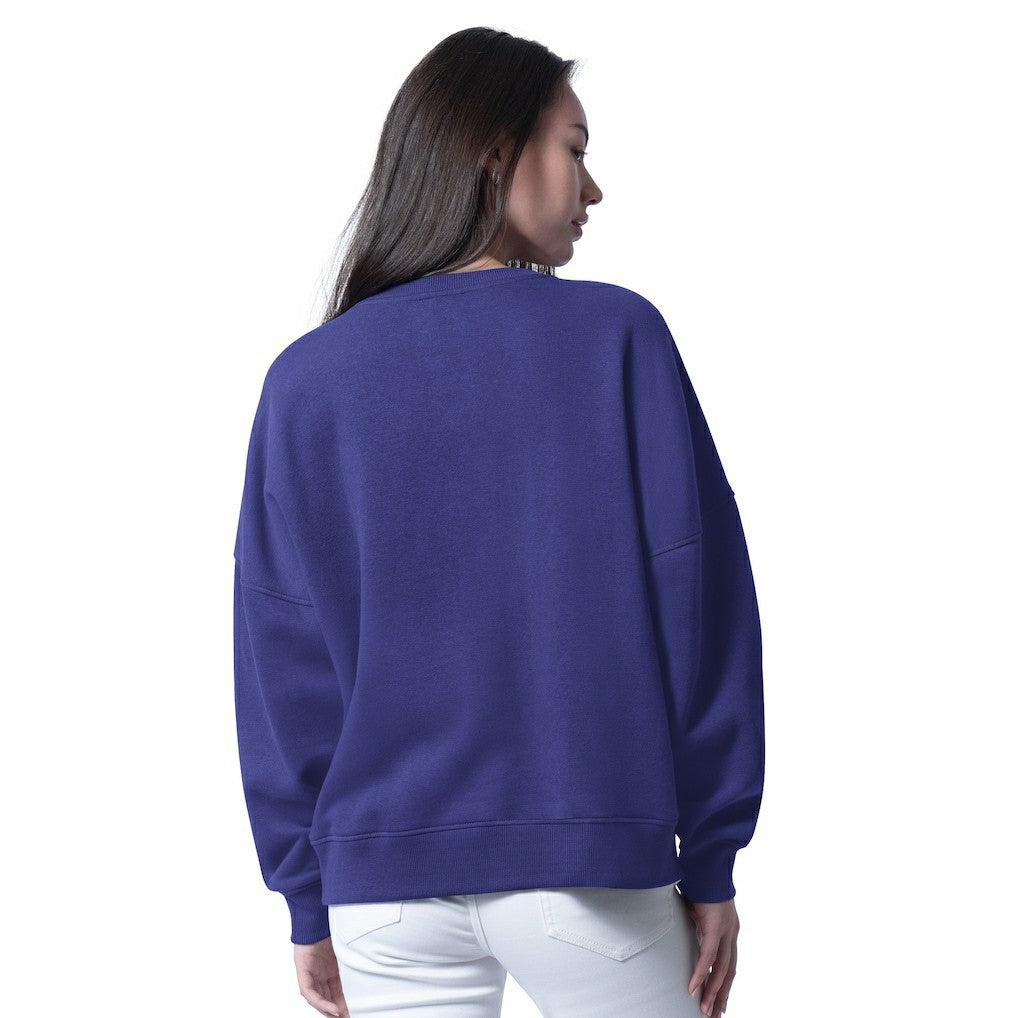 Baltimore Ravens G-III 4Her by Carl Banks Women's Oversized Feud Sweatshirt Purple
