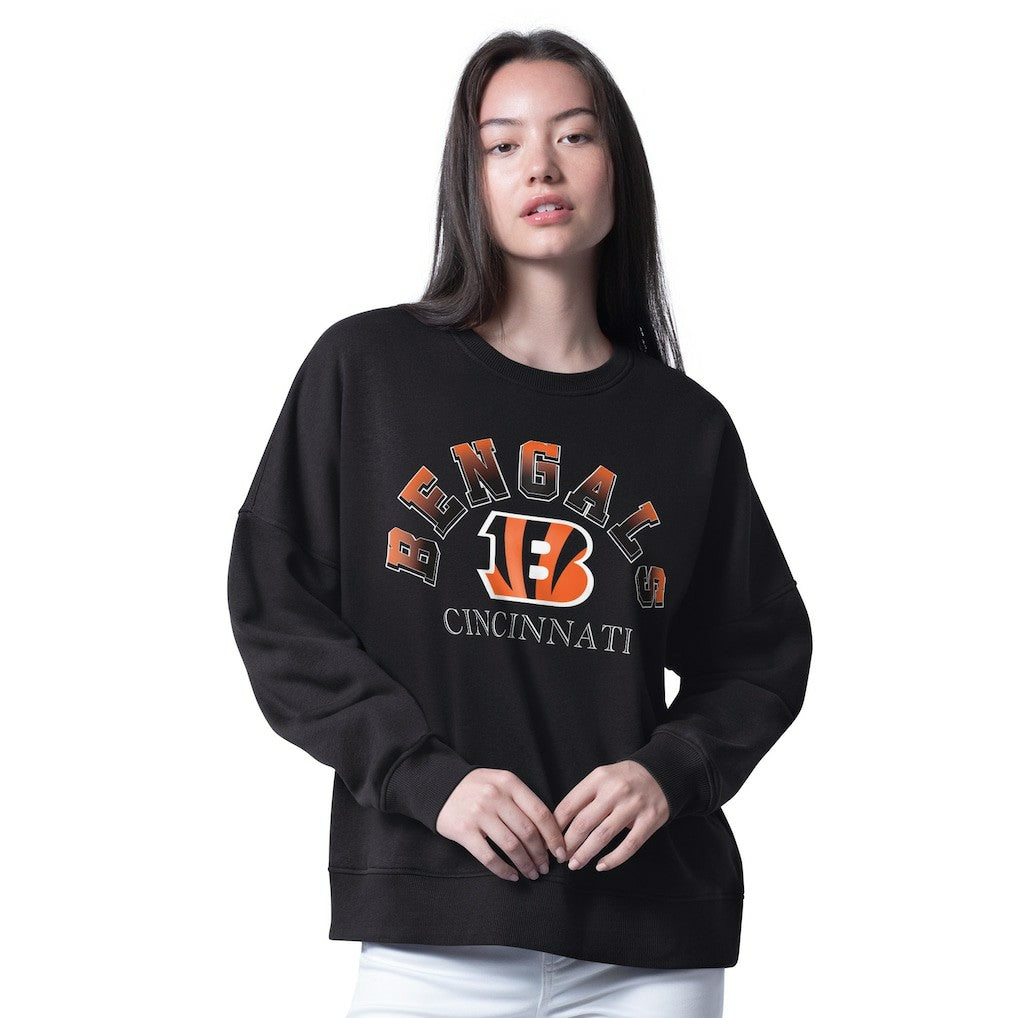 Cincinnati Bengals G-III 4Her by Carl Banks Women's Oversized Feud Sweatshirt Black