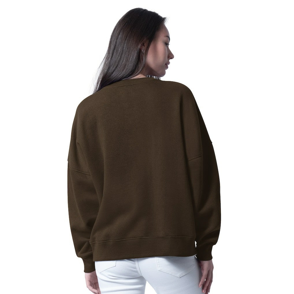 Cleveland Browns G-III 4Her by Carl Banks Women's Oversized Feud Sweatshirt Brown