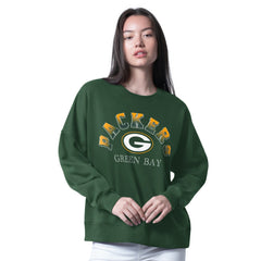 Green Bay Packers G-III 4Her by Carl Banks Women's Oversized Feud Sweatshirt Green
