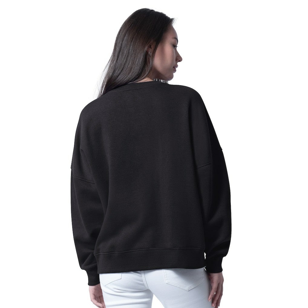 Las Vegas Raiders G-III 4Her by Carl Banks Women's Oversized Feud Sweatshirt Black
