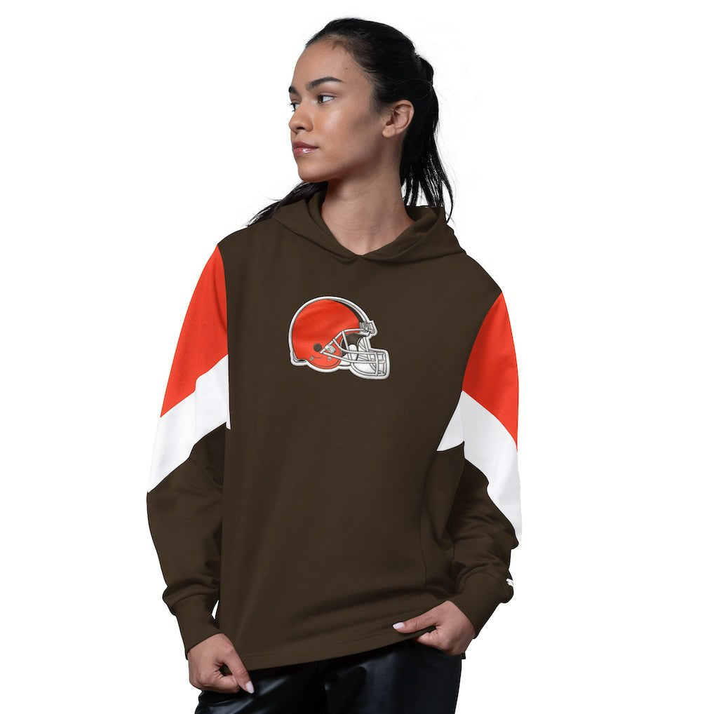 Cleveland Browns Starter Women's Scrimmage Hoodie Brown