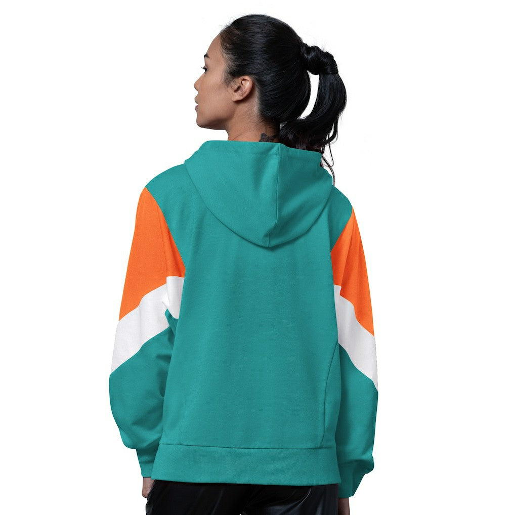 Miami Dolphins Starter Women's Scrimmage Hoodie Aqua