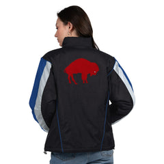 Buffalo Bills Starter Women's Thursday Night Gridiron Half-Zip Jacket Black/Royal