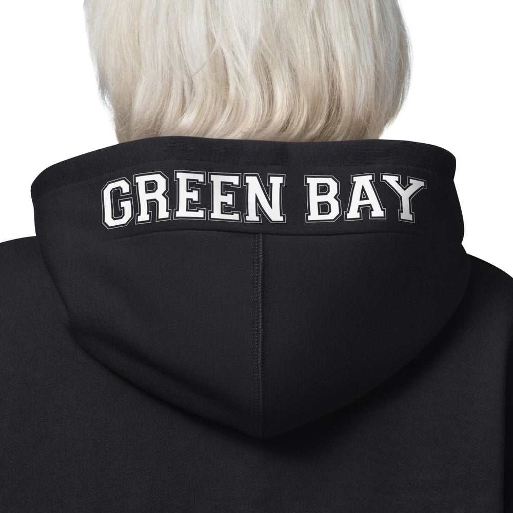 Green Bay Packers Starter Women's 4th Down Full-Zip Hoodie Black