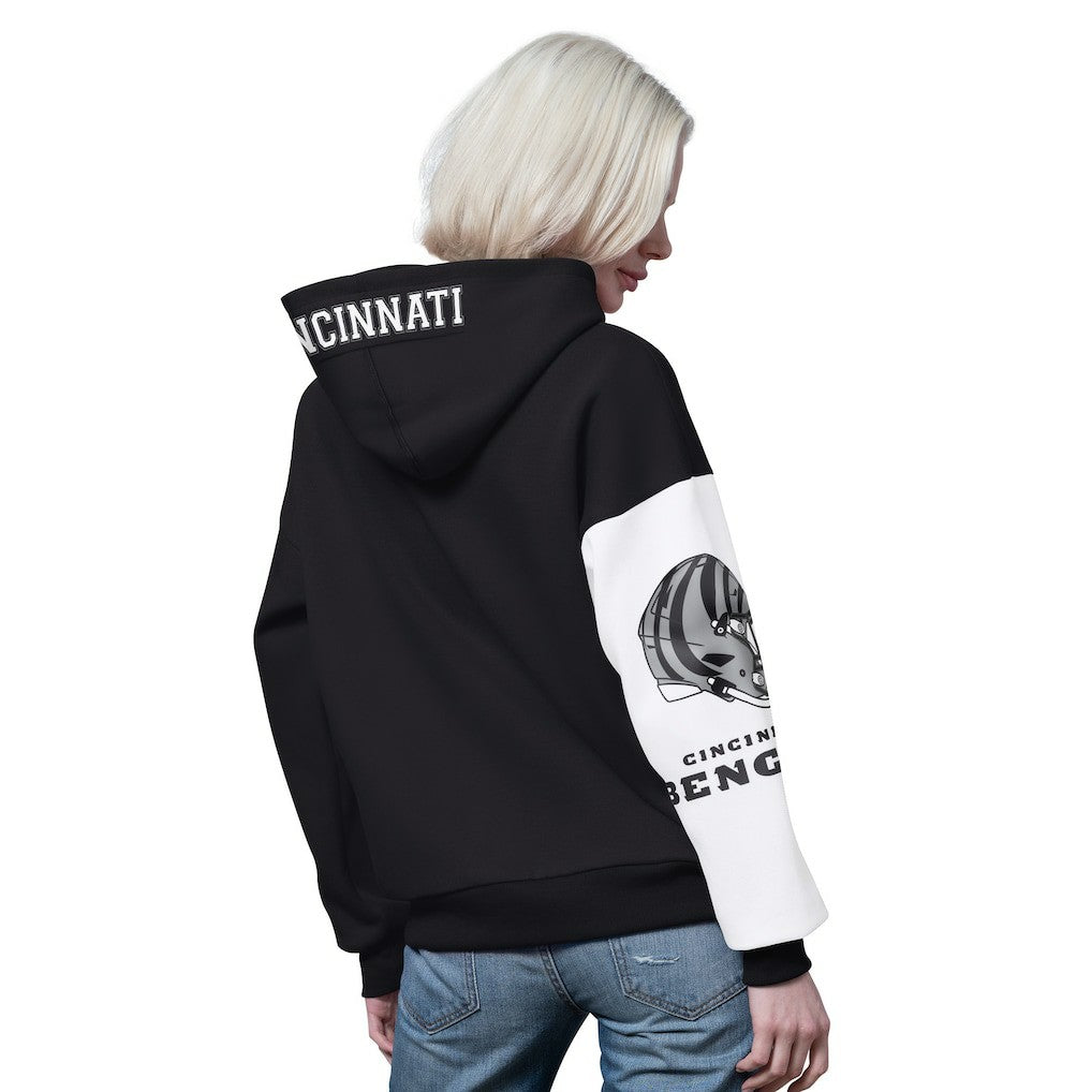 Cincinnati Bengals Starter Women's 4th Down Full-Zip Hoodie Black