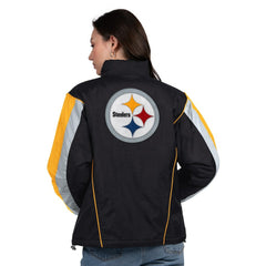 Pittsburgh Steelers Starter Women's Thursday Night Gridiron Half-Zip Jacket Black/Gold
