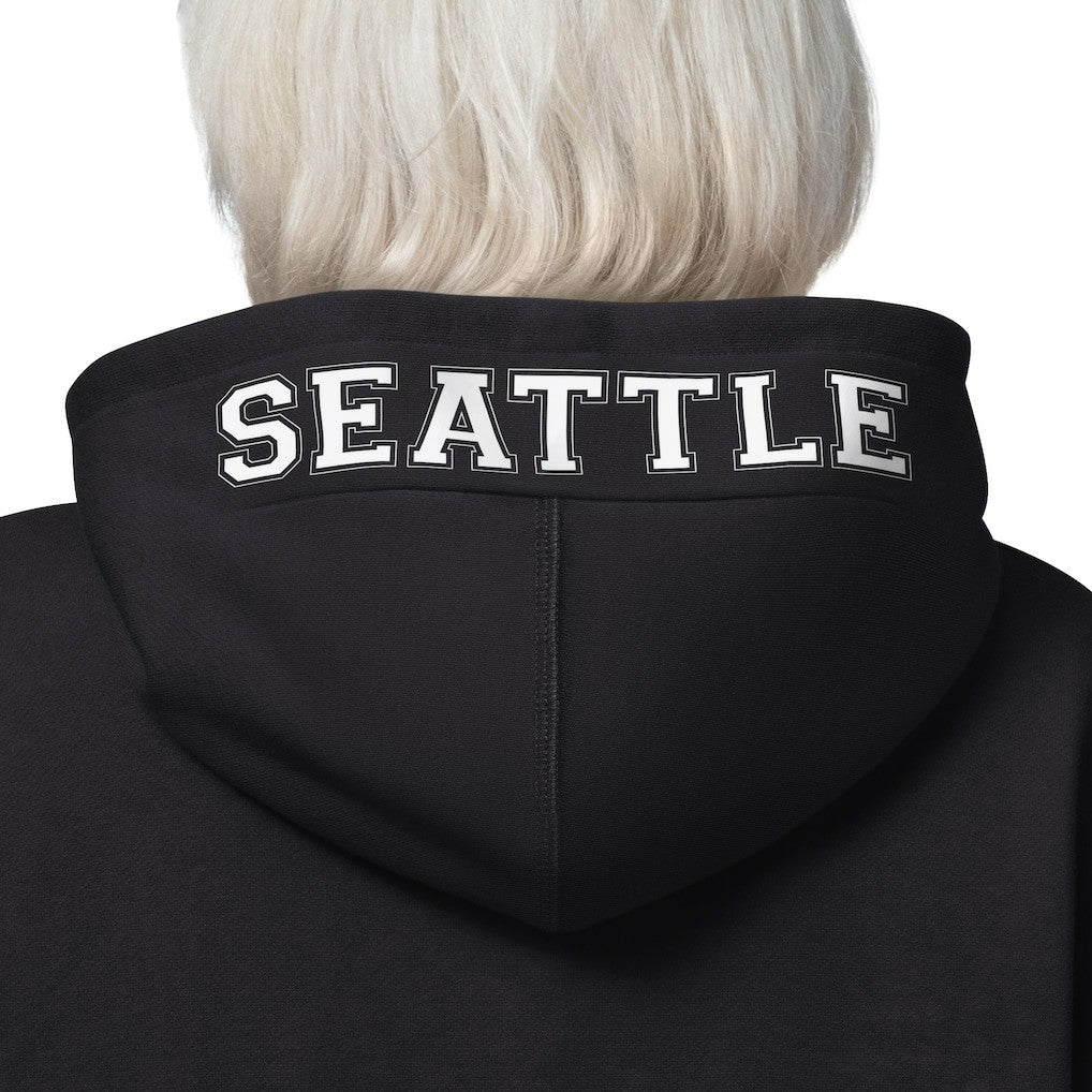 Seattle Seahawks Starter Women's 4th Down Full-Zip Hoodie Black