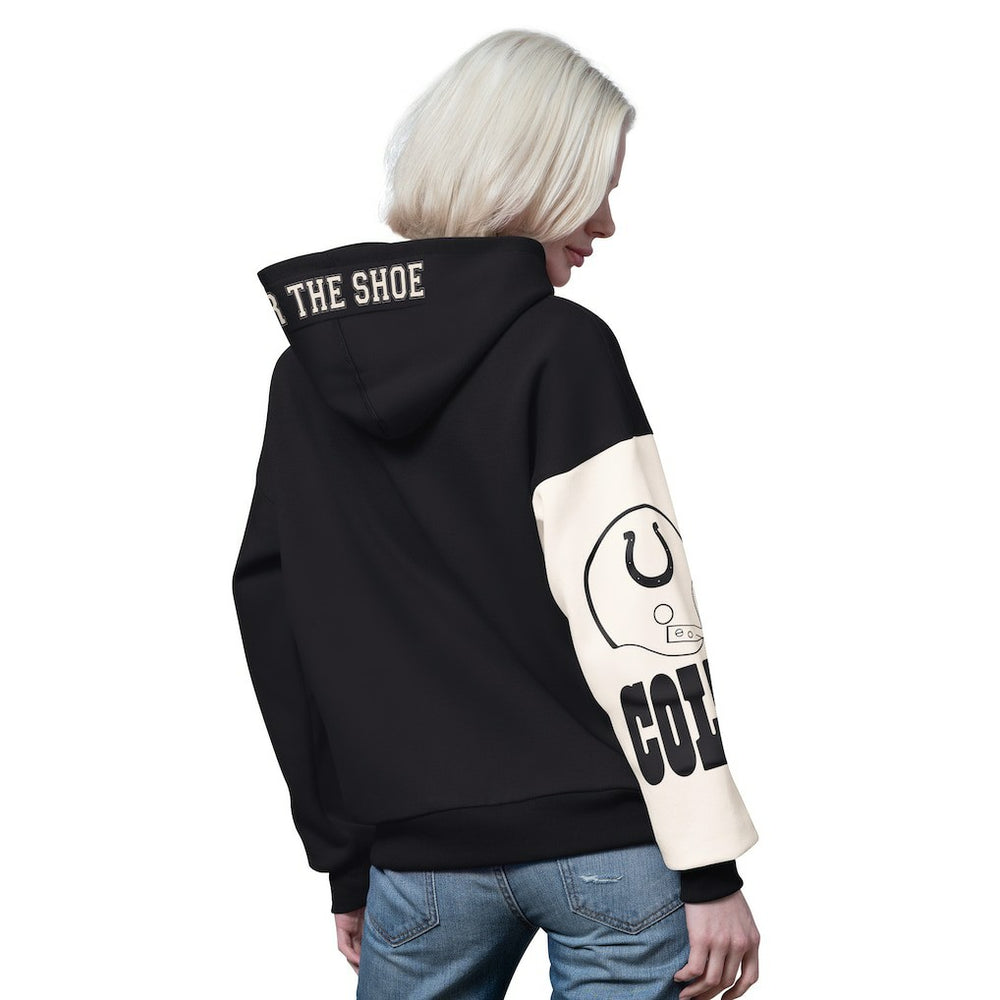 Indianapolis Colts Starter Women's 4th Down Full-Zip Hoodie Black