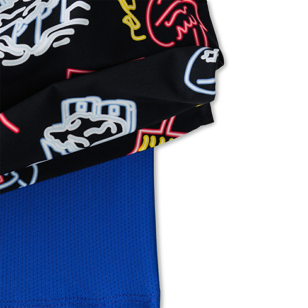 Buffalo Bills Chubbies The Neon 5.5" Classic Lined Swim Trunks Black