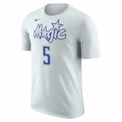 Paolo Banchero Orlando Magic Unisex 2025/26 City Edition Name & Number T-Shirt Silver