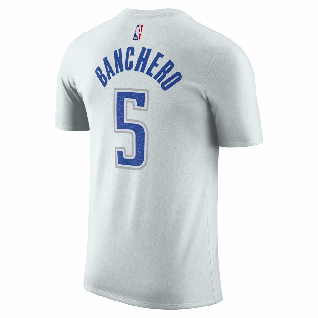 Paolo Banchero Orlando Magic Unisex 2025/26 City Edition Name & Number T-Shirt Silver