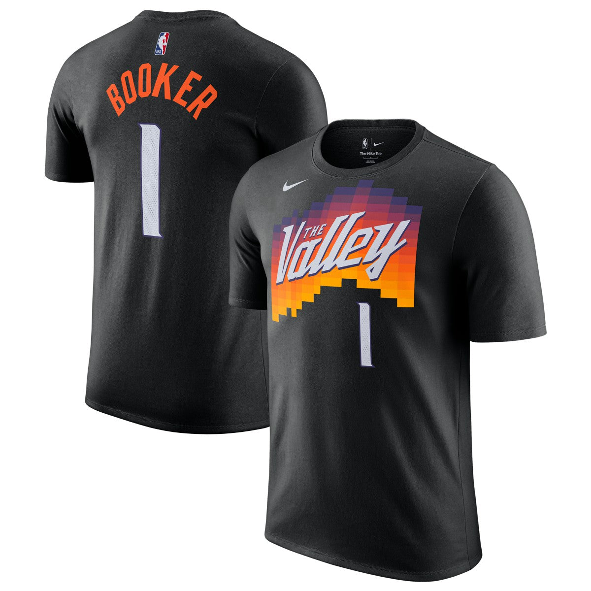 Devin Booker Phoenix Suns Unisex 2025/26 City Edition Name & Number T-Shirt Black
