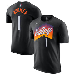 Devin Booker Phoenix Suns Unisex 2025/26 City Edition Name & Number T-Shirt Black