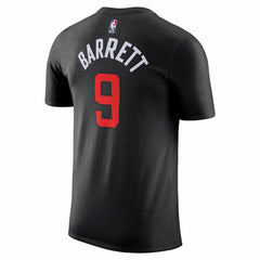 RJ Barrett Toronto Raptors Unisex 2025/26 City Edition Name & Number T-Shirt Black