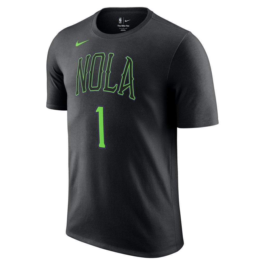 Zion Williamson New Orleans Pelicans Unisex 2025/26 City Edition Name & Number T-Shirt Black