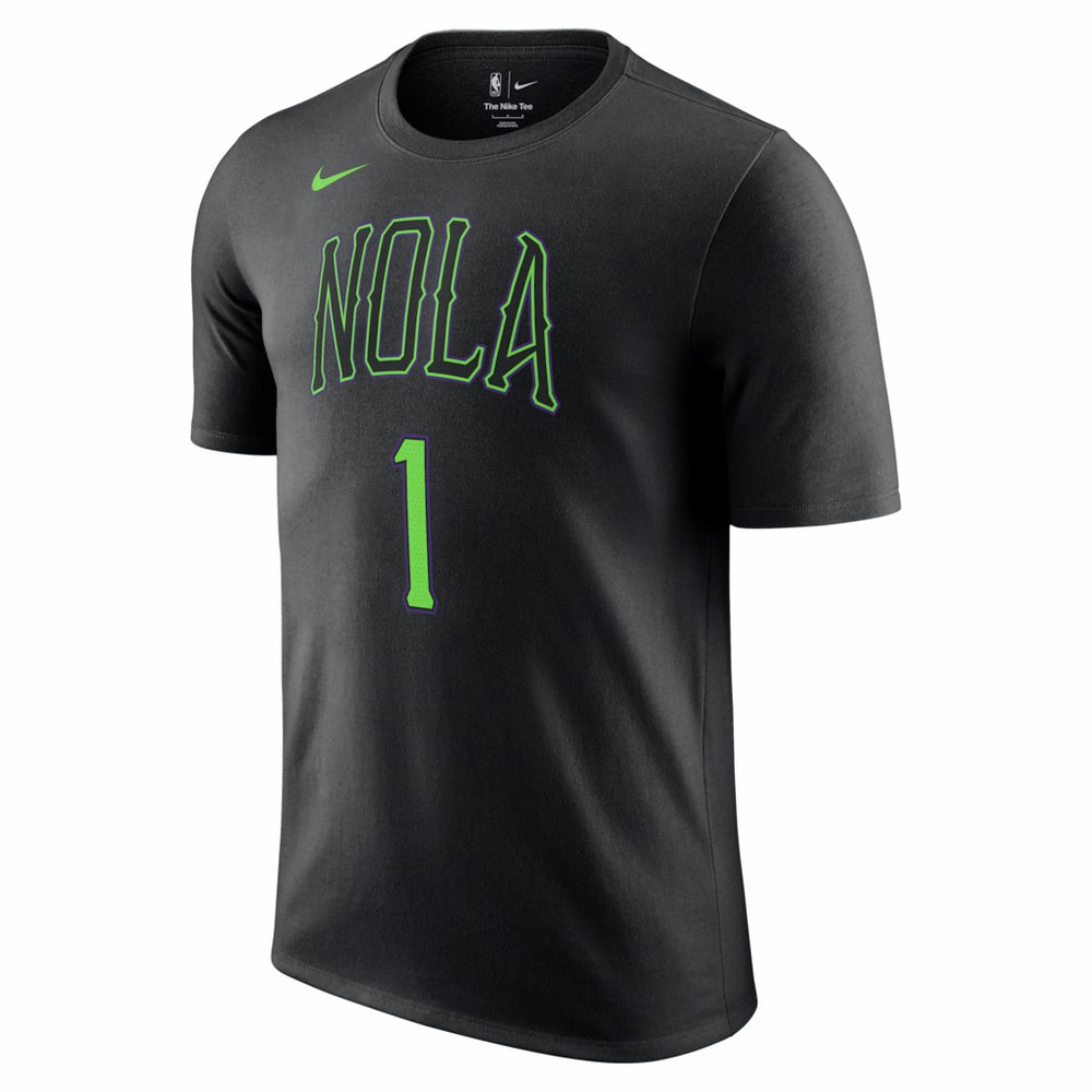 Zion Williamson New Orleans Pelicans Unisex 2025/26 City Edition Name & Number T-Shirt Black