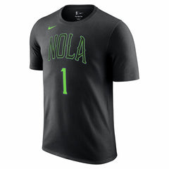 Zion Williamson New Orleans Pelicans Unisex 2025/26 City Edition Name & Number T-Shirt Black
